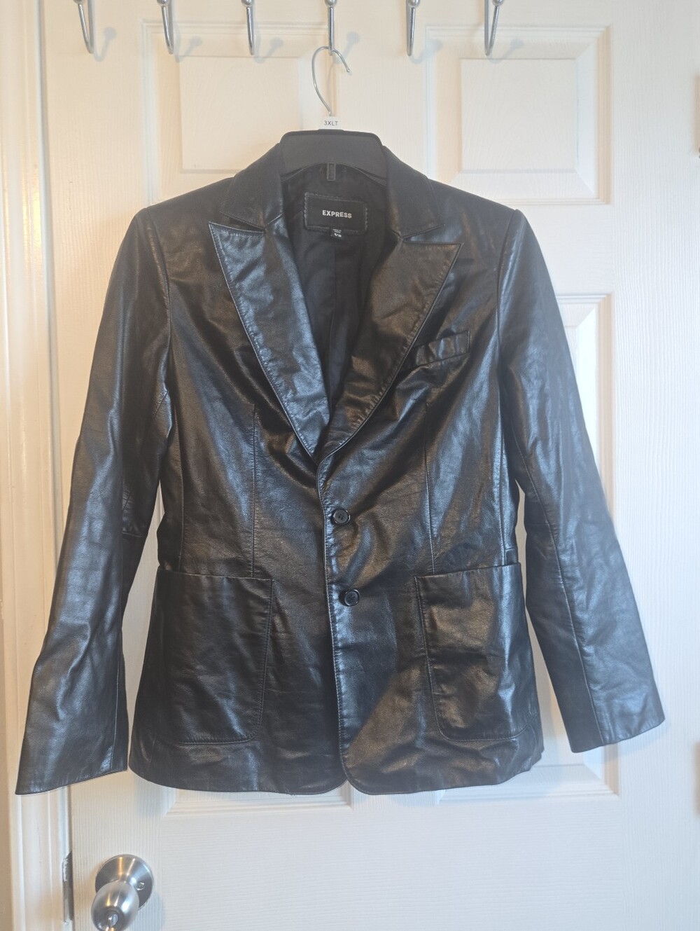Express Womens Genuine Leather Blazer Size 9/10